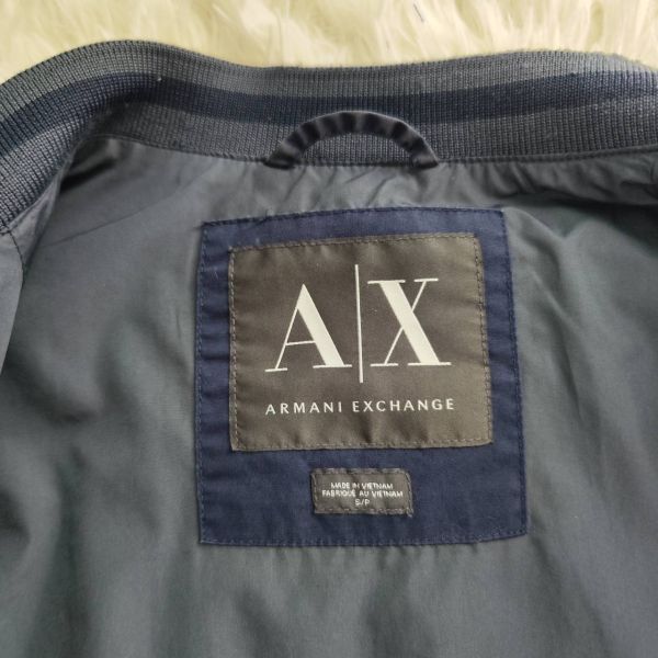  Armani Exchange ARMANI EXCHANGE блузон жакет темно-синий S MA-1 хлопок хлопок мужской тонкий 