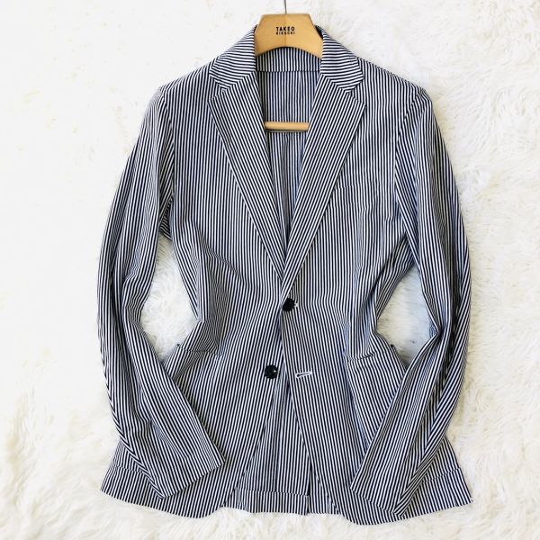  Tomorrowland TOMORROWLAND PILGRIM tailored jacket Anne navy blue jacket navy S center Ben do stripe 