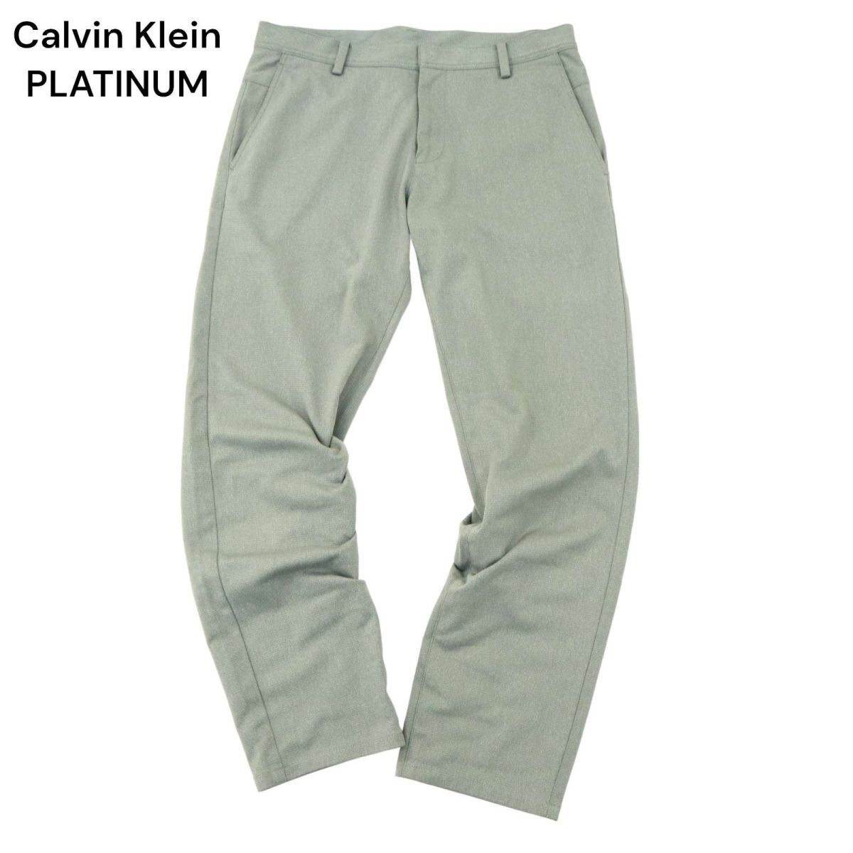 Calvin Klein PLATINUM Calvin Klein platinum through year * tapered pants Sz.31 men's gray A4B02136_4#R
