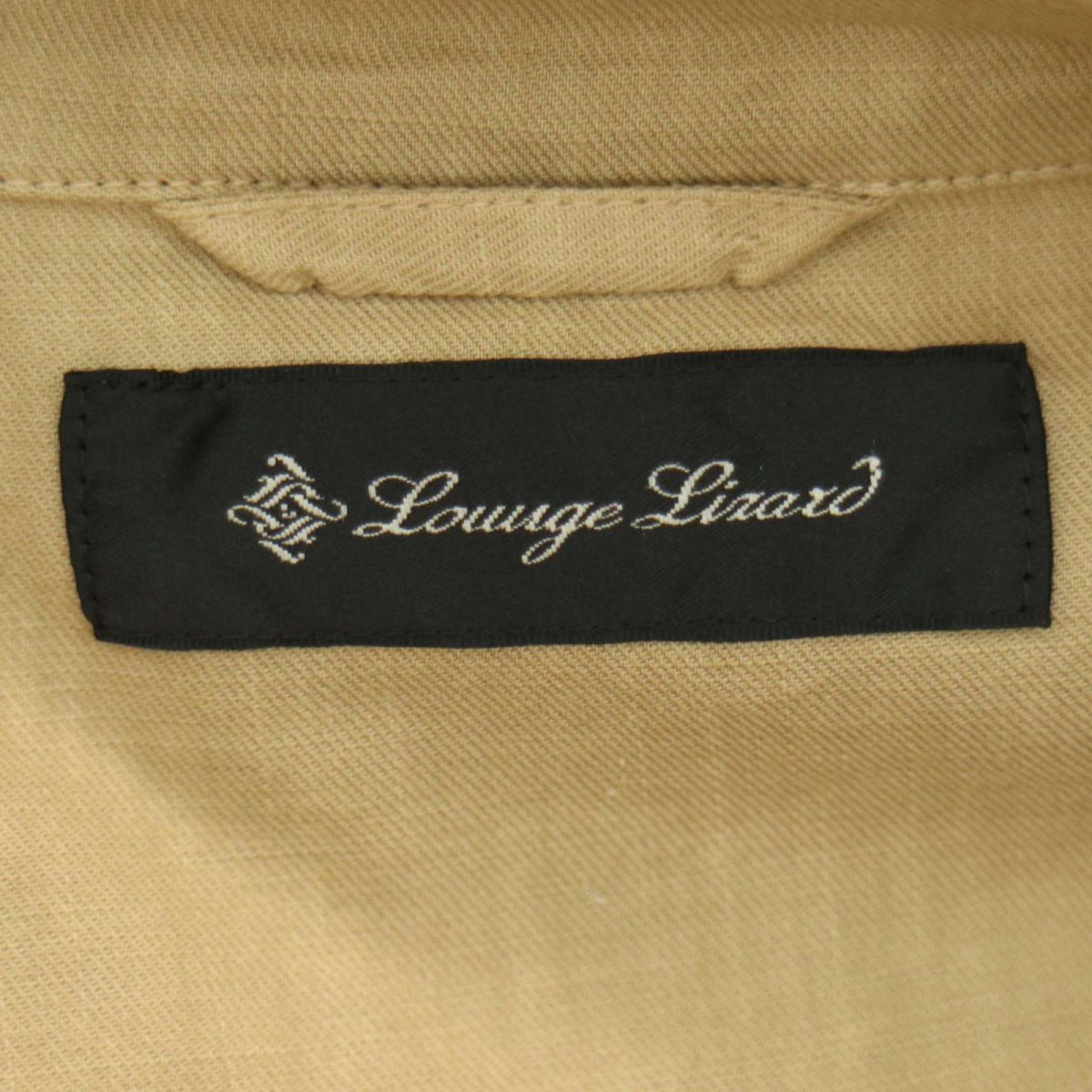 LOUNGE LIZARD ラウンジリザード 通年 ジップポケット★ ダブルジップ ジャケット ブルゾン Sz.3　メンズ 日本製　A4T04435_4#O_画像6