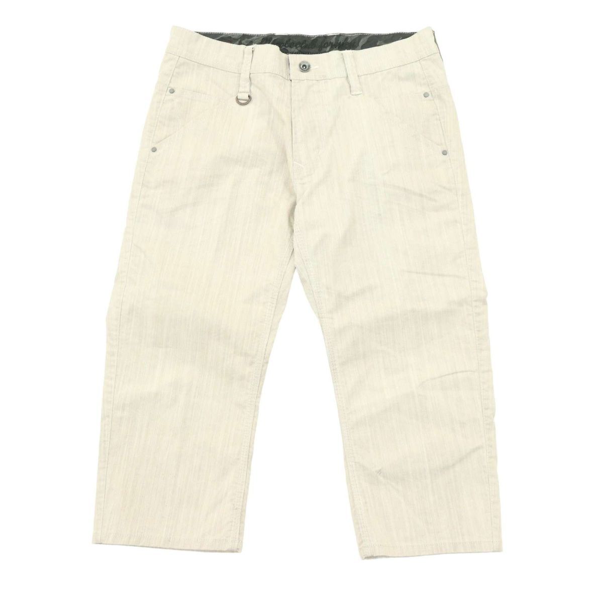 NICOLE CLUB FOR MEN ニコルクラブ フォーメン 春夏 ストレッチ シャンブレー★ クロップド パンツ Sz.44　メンズ　A4B02286_5#P_画像2