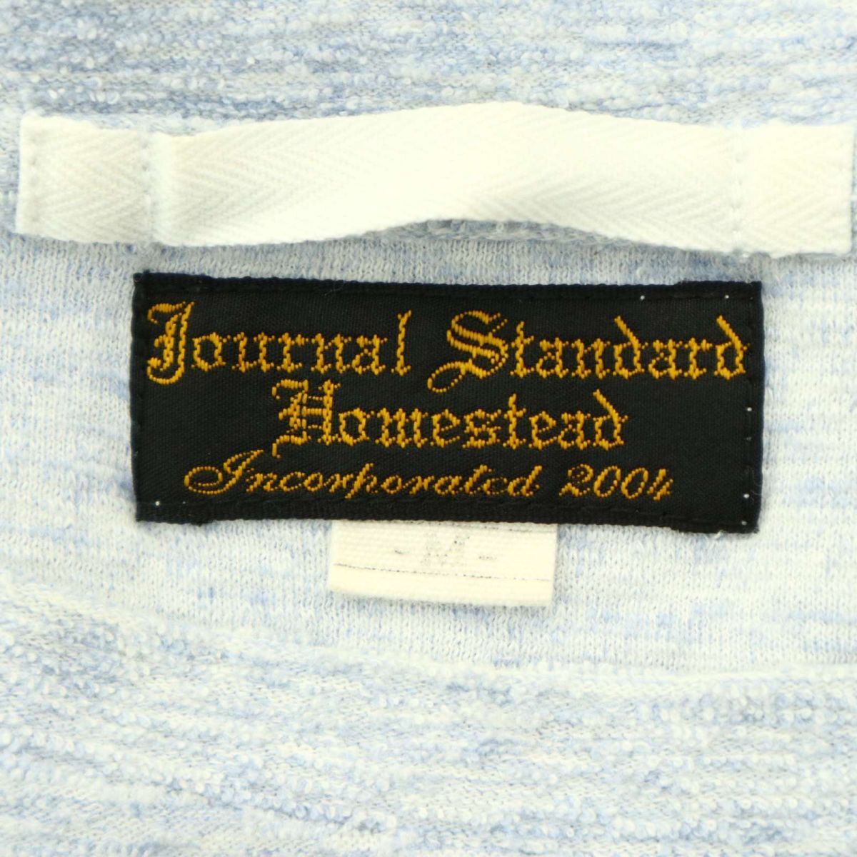 HOMESTEAD JOURNAL STANDARD ジャーナルスタンダード 春夏 パイル★ 半袖 カットソー Tシャツ Sz.M　メンズ 日本製　A4T05241_5#A_画像5