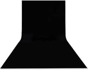 Hemmotop 暗幕 黒布 背景 3m x 3.6m 撮影布 黒 無反射 と反射面があり 撮影 背景 大判 ポリエステル 袋縫いの画像1