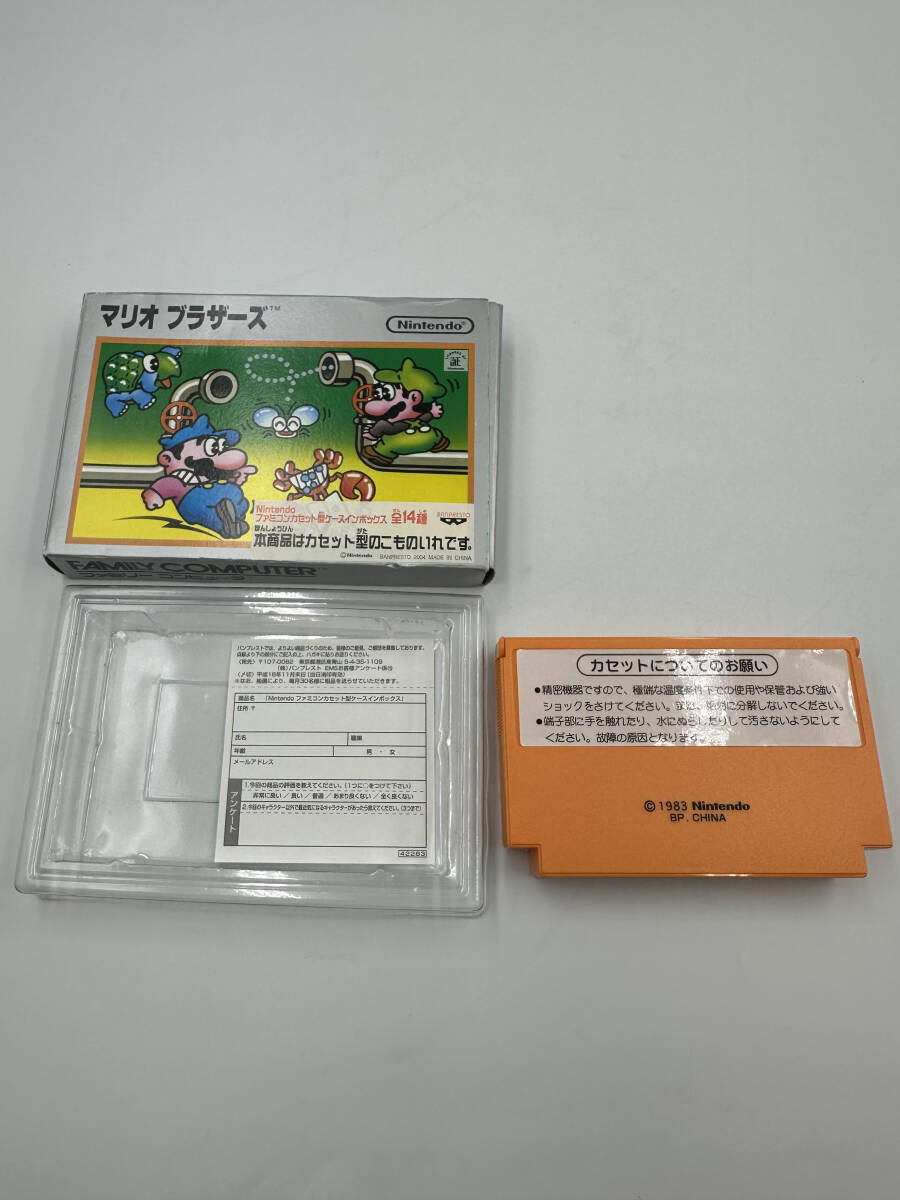  Mario Brothers Nintendo Famicom cassette type case in box BABPRESTO case unused long-term keeping goods present condition goods E528