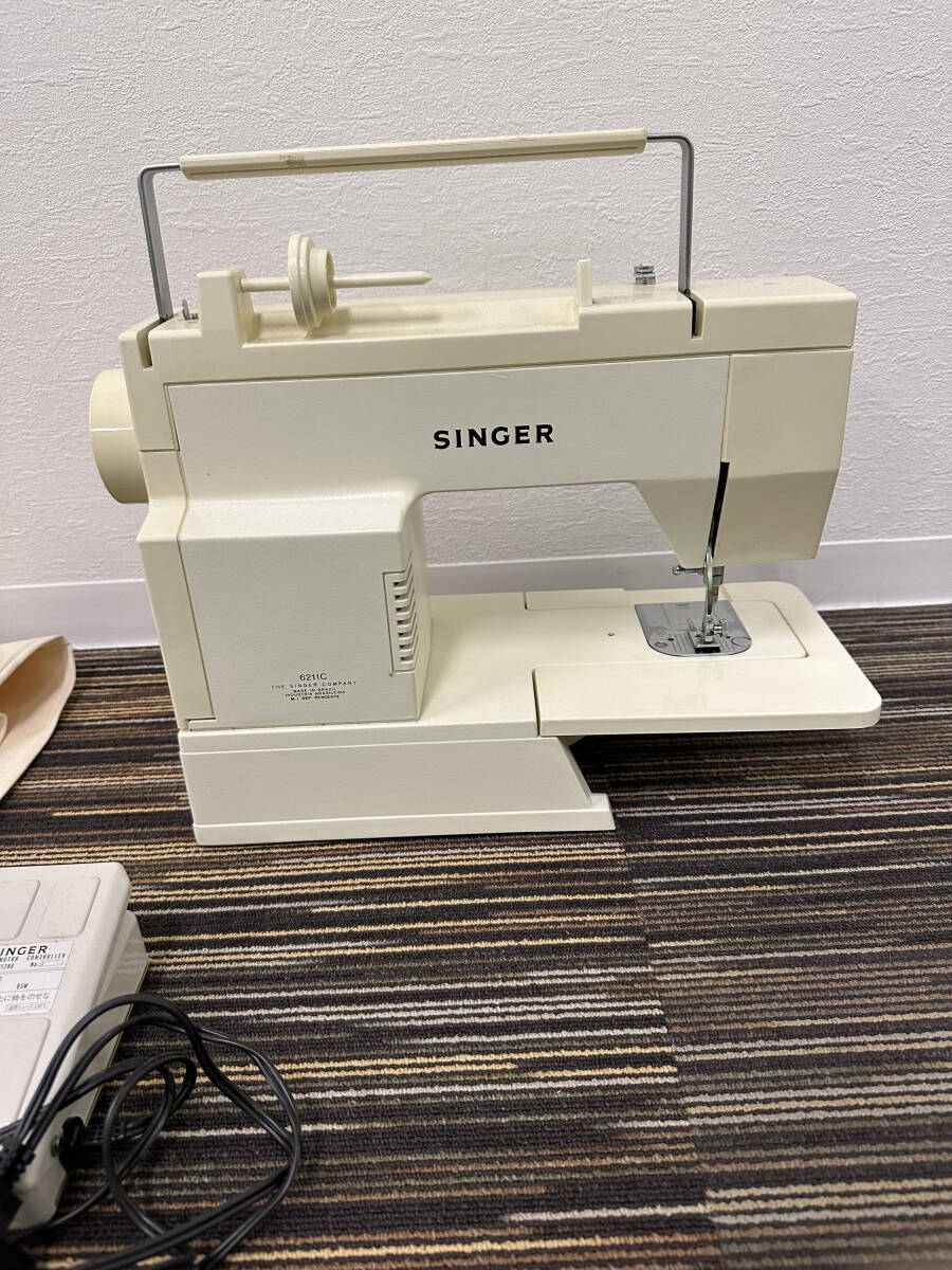 SINGER sewing machine NUINUI 6211C stepping sewing machine accessory instructions have retro antique sewing operation verification settled used present condition goods E543