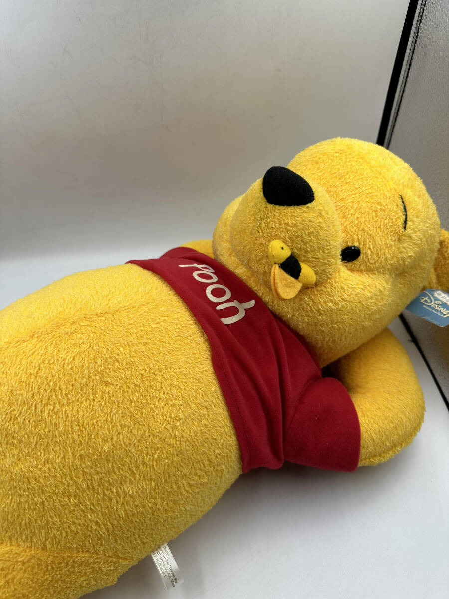 プーさん Pooh ぬいぐるみ 人形 レトロ 昭和 タグ付き 約70センチ ビッグサイズ かわいい アンティーク 中古 現状品の画像2