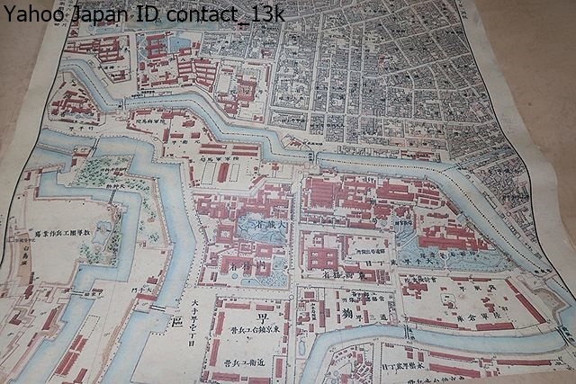 明治前期測量中央官衙街2000分1彩色地図・12枚セット・五千分一 明治前期測量中央官衙街2000分1彩色地図・12枚セット・五千分一