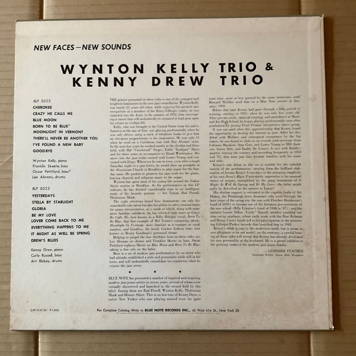 日本盤 WYNTON KELLY TRIO - WYNTON KELLY TRIO KENNY DREW TRIO GXF 3151_画像2