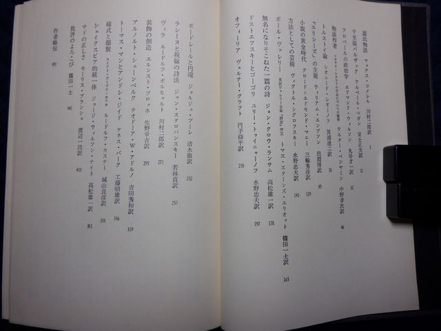 集英社　ヤ０４全哲函小帯　２０世紀評論集　批評のよろこび　篠田一士編　_画像3