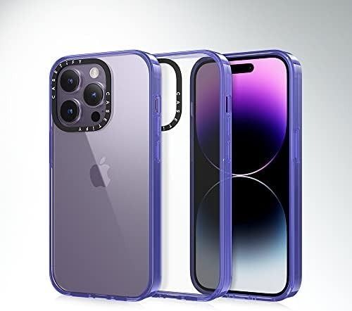 CASETiFY  iPhone12 12Pro スマホケース クリア パープル