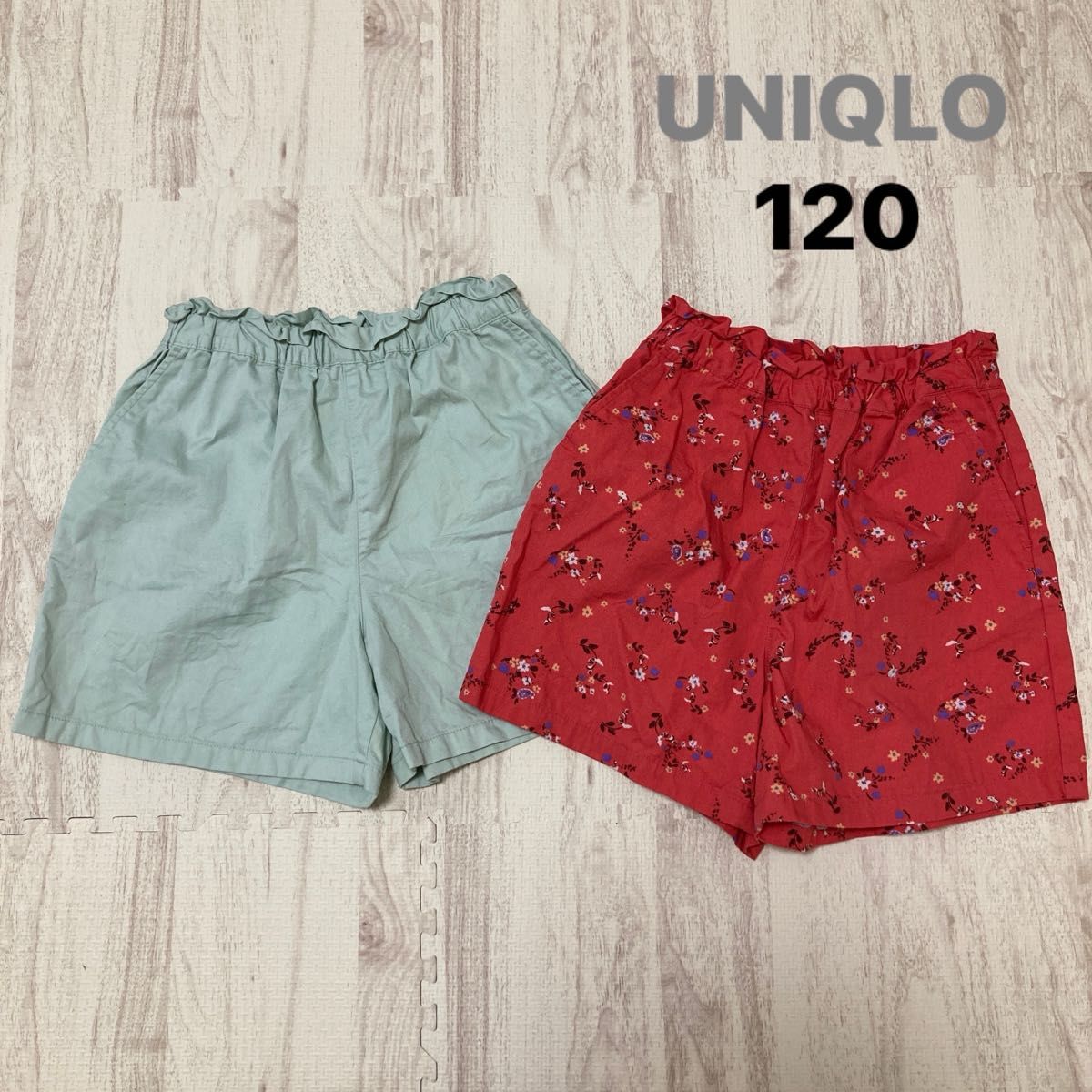 UNIQLO ユニクロ ショートパンツ ハーフパンツ パンツ 短パン ウエストゴム キッズ 女の子 120