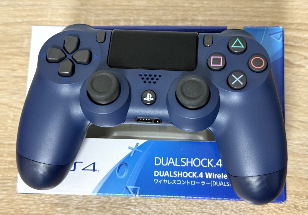 PS4 DUALSHOCK4 CUH-ZCT2J ミッドナイトブルー 美品_画像2