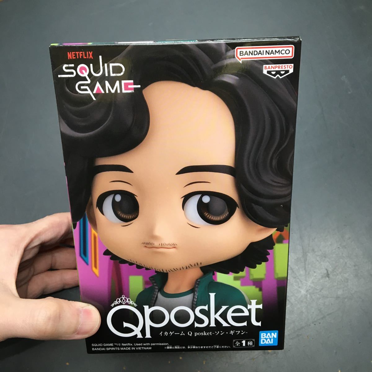 即決　NETFLIX SQUID GAME Qposket イカゲーム Q posket ソン・ギフン BANDAI フィギュア_画像3