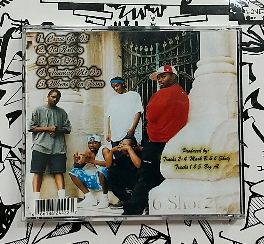 (CD) 6 Shotz － Its Nothing / G-rap / G-luv / Gangsta / Gラップ / ギャングスタ / ウェッサイ / HIPHOP / ヒップホップ_画像2