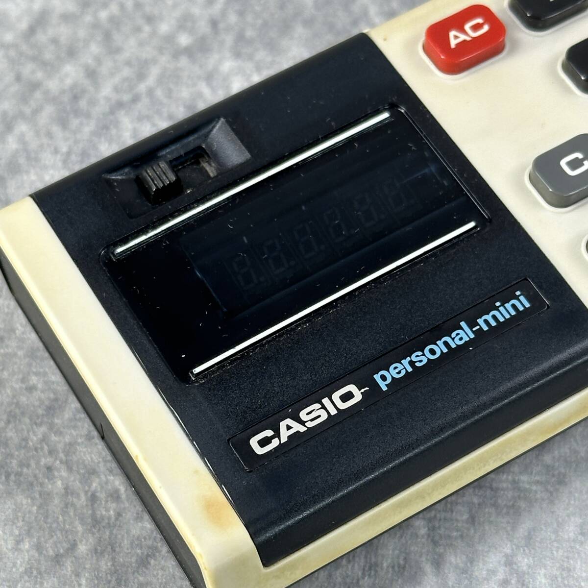 [ Junk ]CASIO personal-mini Casio calculator calculator Showa Retro Vintage Casio Computer case attaching (RS-003)