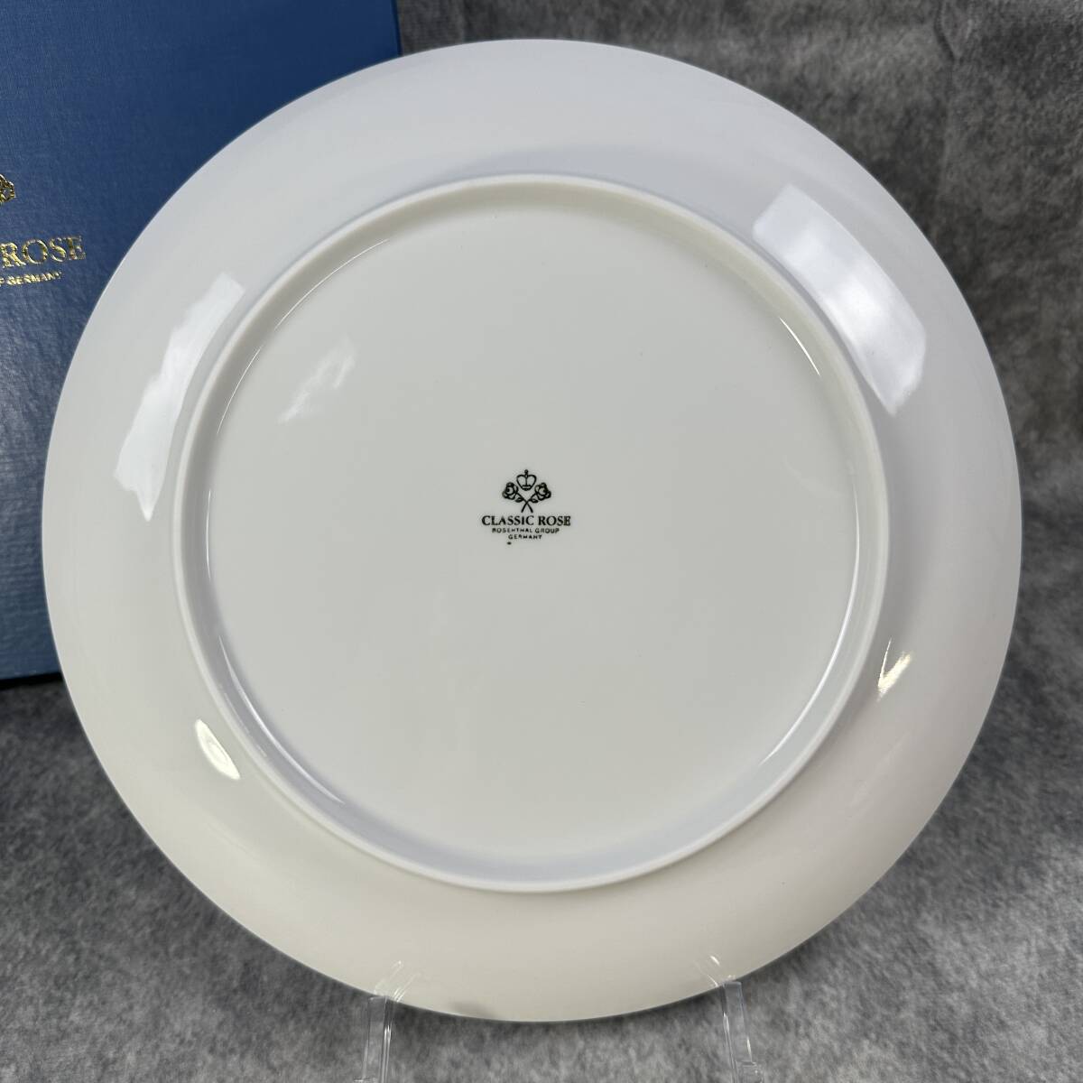 Rosenthal Classic Rose plate 27.5cm gold . white Germany made Rosenthal Classic rose white porcelain ceramics Western-style tableware . plate (RD-059)