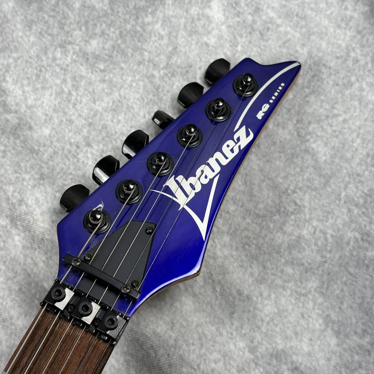 【通電確認のみ】Ibanez アイバニーズ RG シリーズ エレキギター 韓国製 ブルー 弦楽器 (KM-026)_画像6