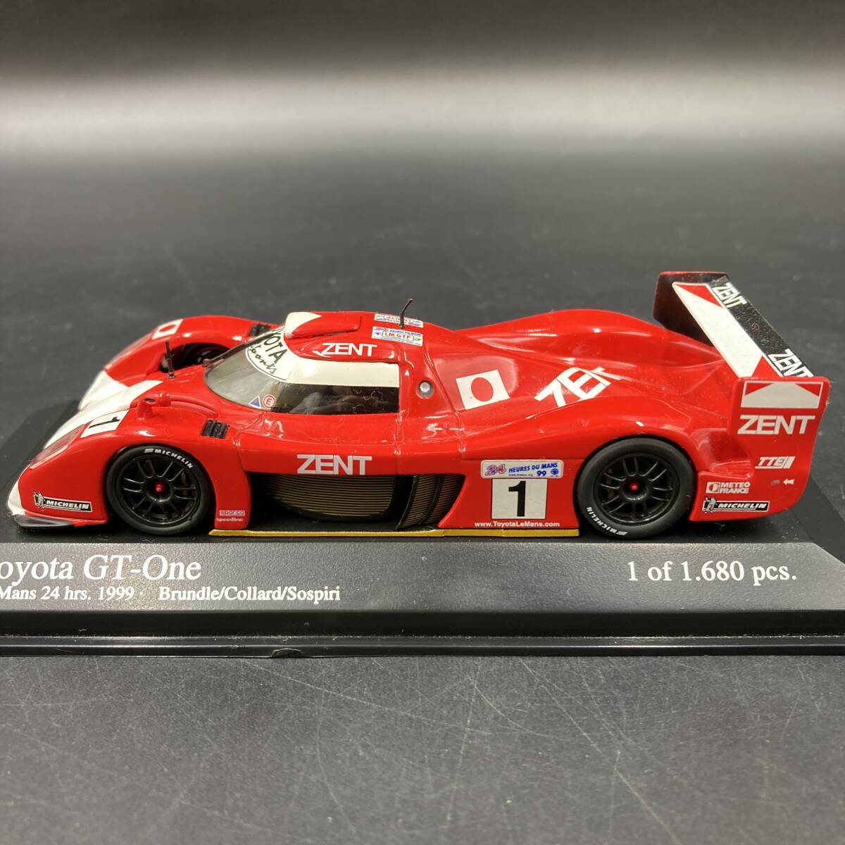 BQ3010 ミニチャンプス 1/43 Toyota トヨタ GT-ONE Le Mans 24 Hrs 1999 ミニカー_画像3