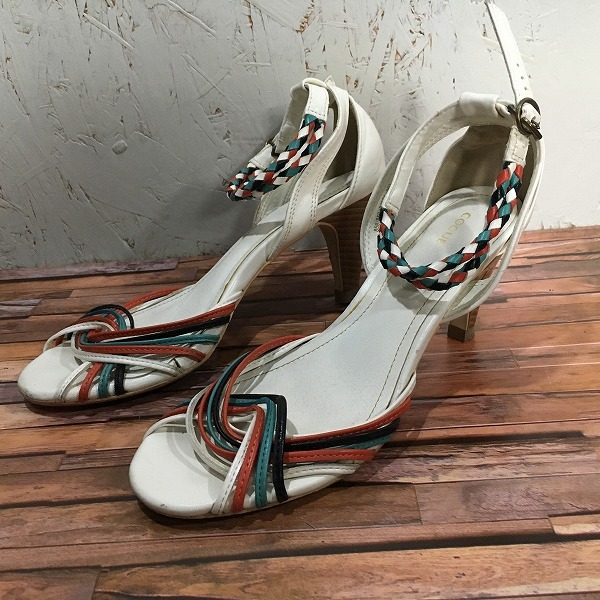  prompt decision *COCUE* Cocue. multicolor. strap . pretty sandals *23.5cm