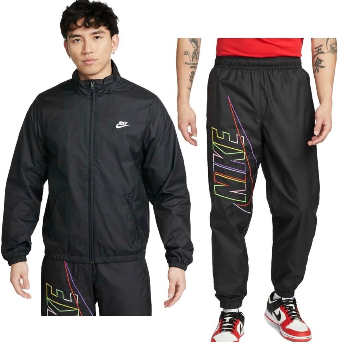 新品 NIKE ナイキ ナイロンジャケット セットアップ 上下 S 新品 NIKE ナイキ ナイロンジャケット セットアップ 上下 S