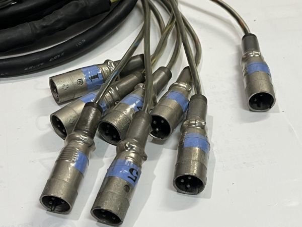 CANARE　XLR　8ch 5m　国内品　中古品　動作品　擦傷錆汚れ等有り　現状渡し　写真と同等品_画像3