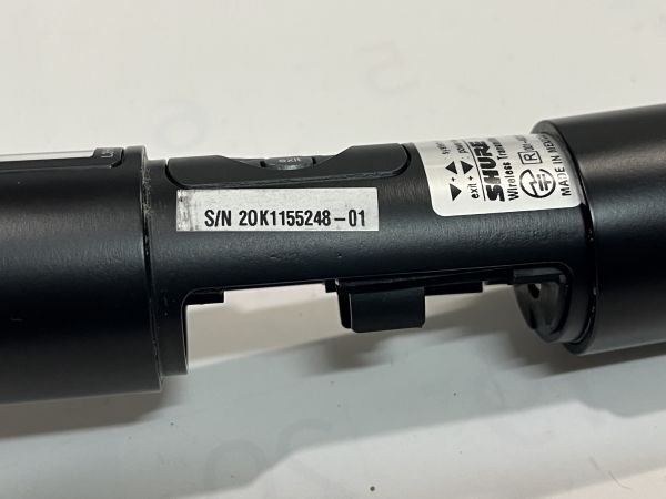 SHURE　UR2-L3HK/SM58　国内正規品　開封未使用品　動作品　美品　擦傷錆汚れ等有り　現状渡し ＊工事設計認証の証明書付_画像9