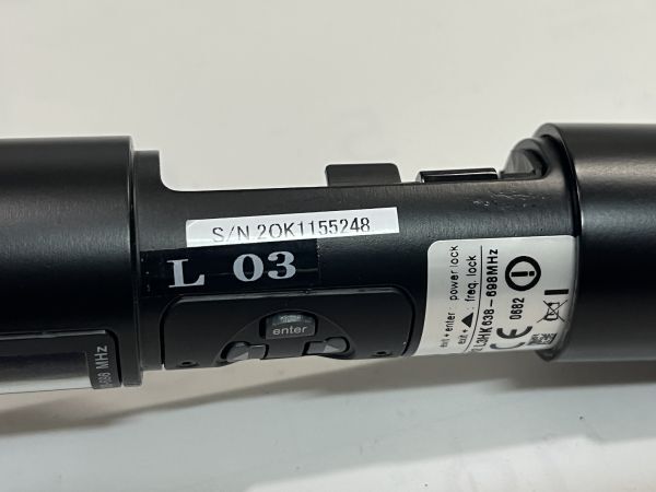 SHURE　UR2-L3HK/SM58　国内正規品　開封未使用品　動作品　美品　擦傷錆汚れ等有り　現状渡し ＊工事設計認証の証明書付_画像7