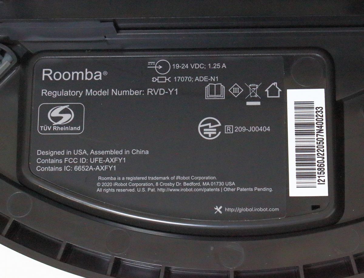 0 iRobot робот пылесос roomba Roomba i2 i2158 RVD-Y1 0MOF08769