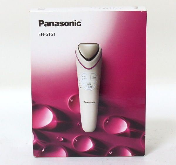 ○ 【未使用】 Panasonic 美顔器 導入美容器 イオンエフェクター 温感タイプ EH-ST51 ○MOF08780_画像1