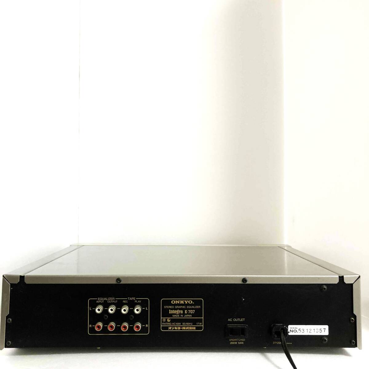 ONKYO Integra E-707 Onkyo stereo graphic equalizer equalizer sound equipment audio equipment 
