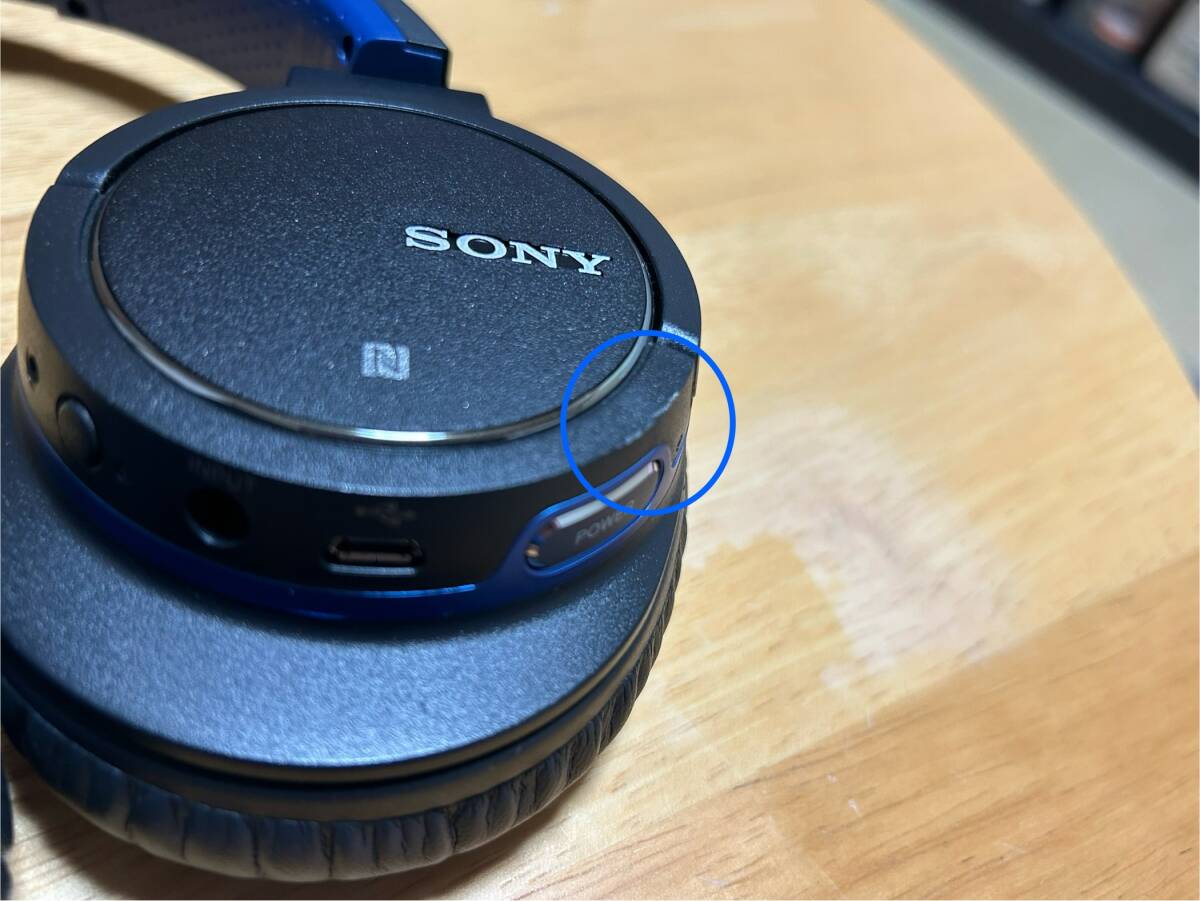 SONY MDR-ZX770BN Bluetooth デジタルノイズキャンセリング搭載 ワイヤレスヘッドホン ハイレゾ_小傷