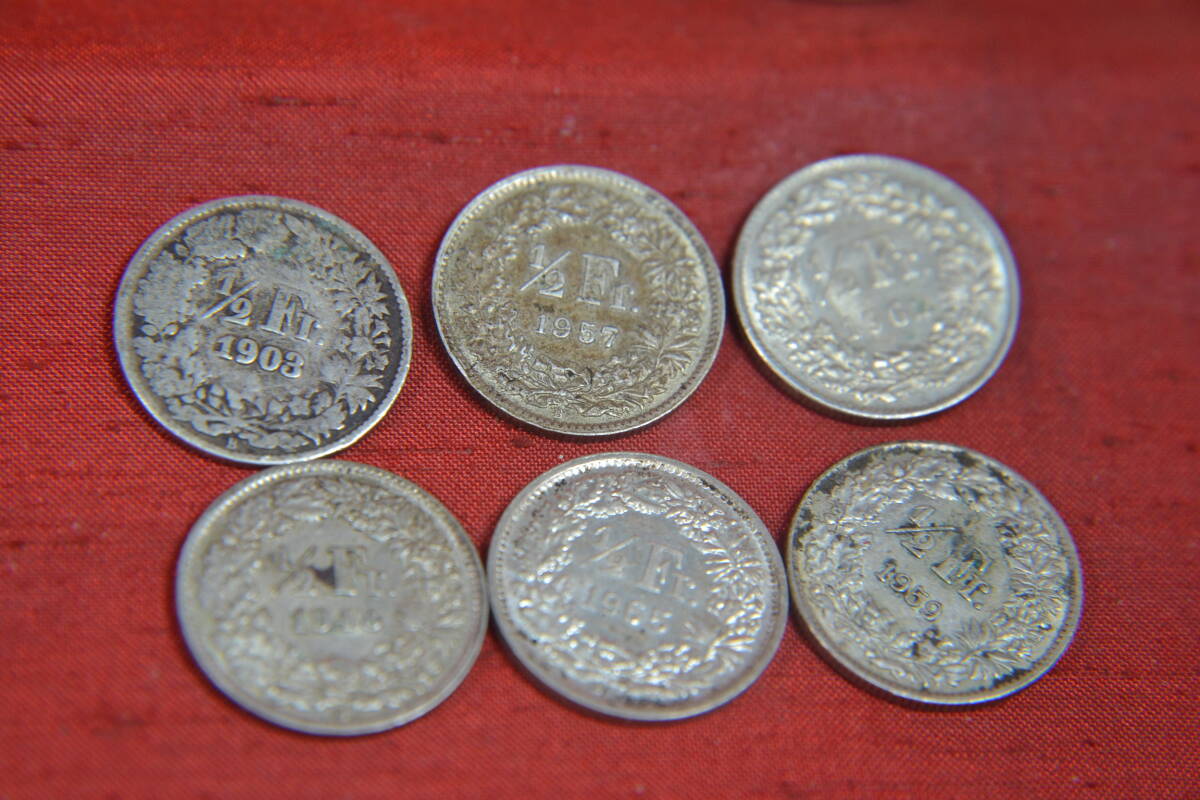身辺整理・スイス銀貨１２枚の画像7