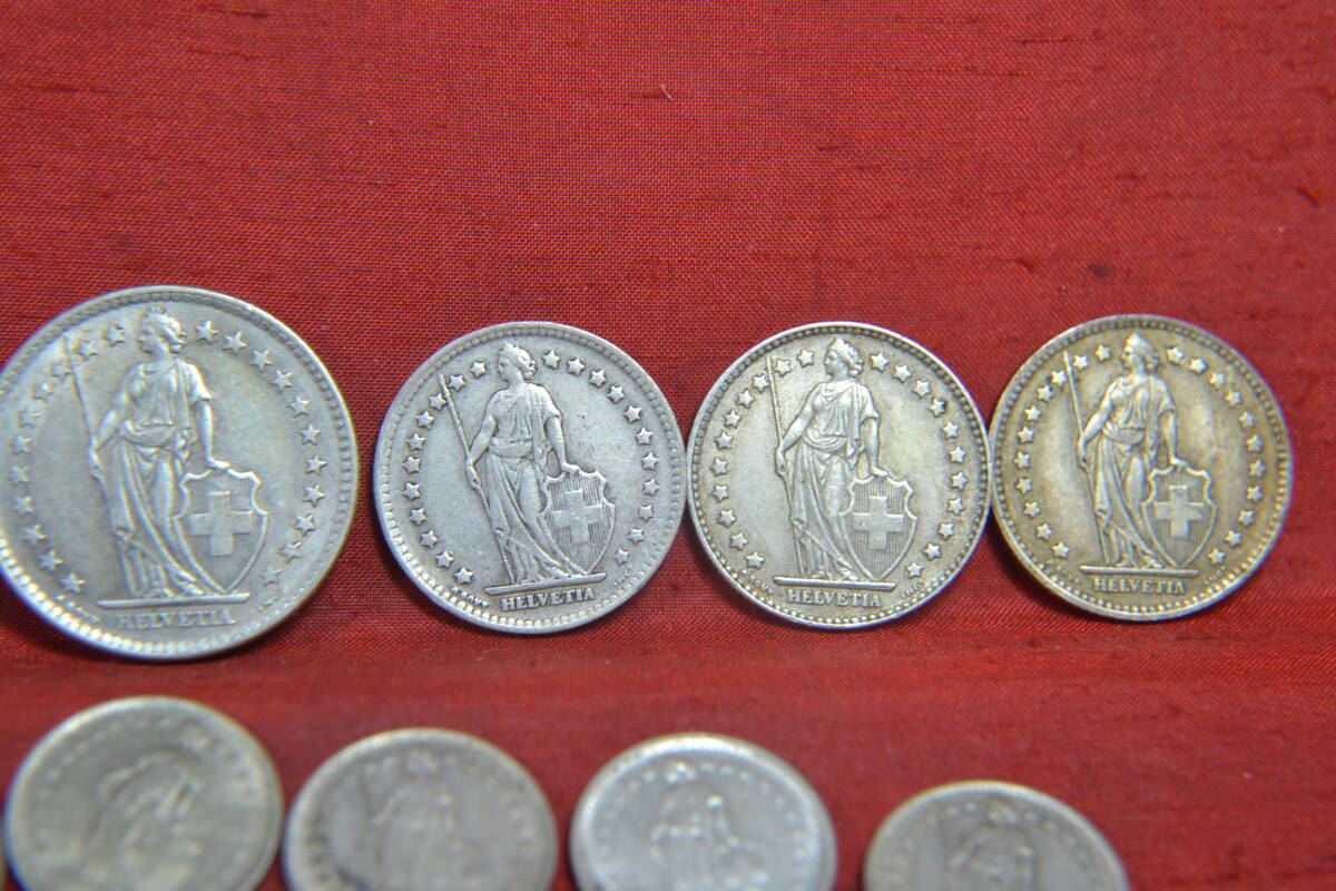 身辺整理・スイス銀貨１２枚の画像5
