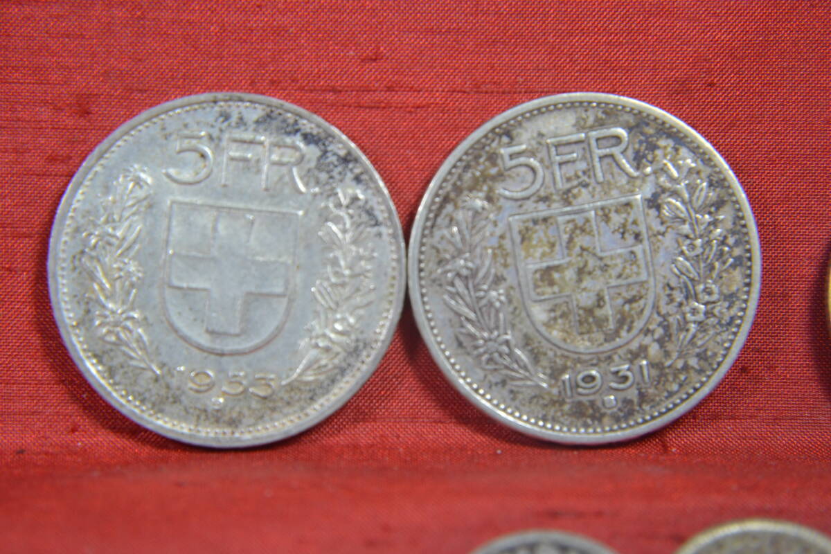 身辺整理・スイス銀貨１２枚の画像3