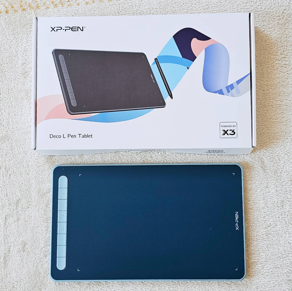 【美品】XPPen Deco シリーズ L 板タブ ペンダブレット 中古 箱付_画像1