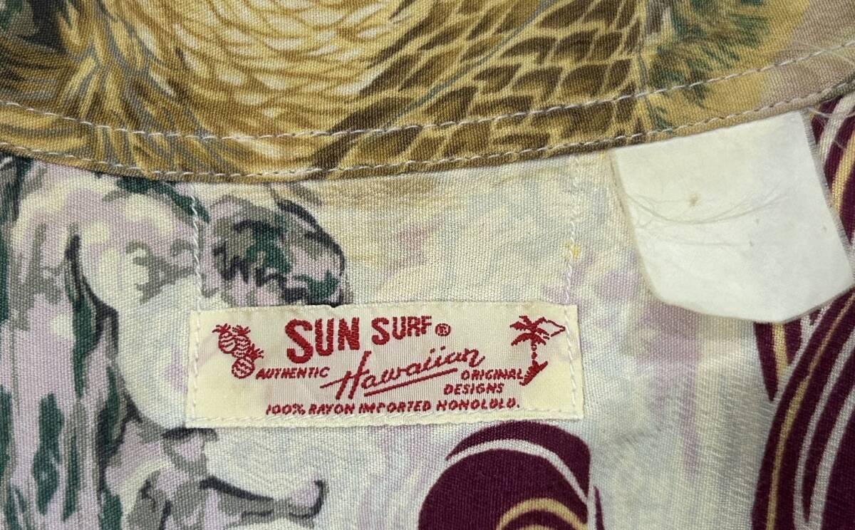 ＊東洋エンタープライズ サンサーフ SUN SURF レーヨン 和柄 鷲 アロハシャツ オープンカラー半袖シャツ トップス 　　　　　BJBD.E_画像10