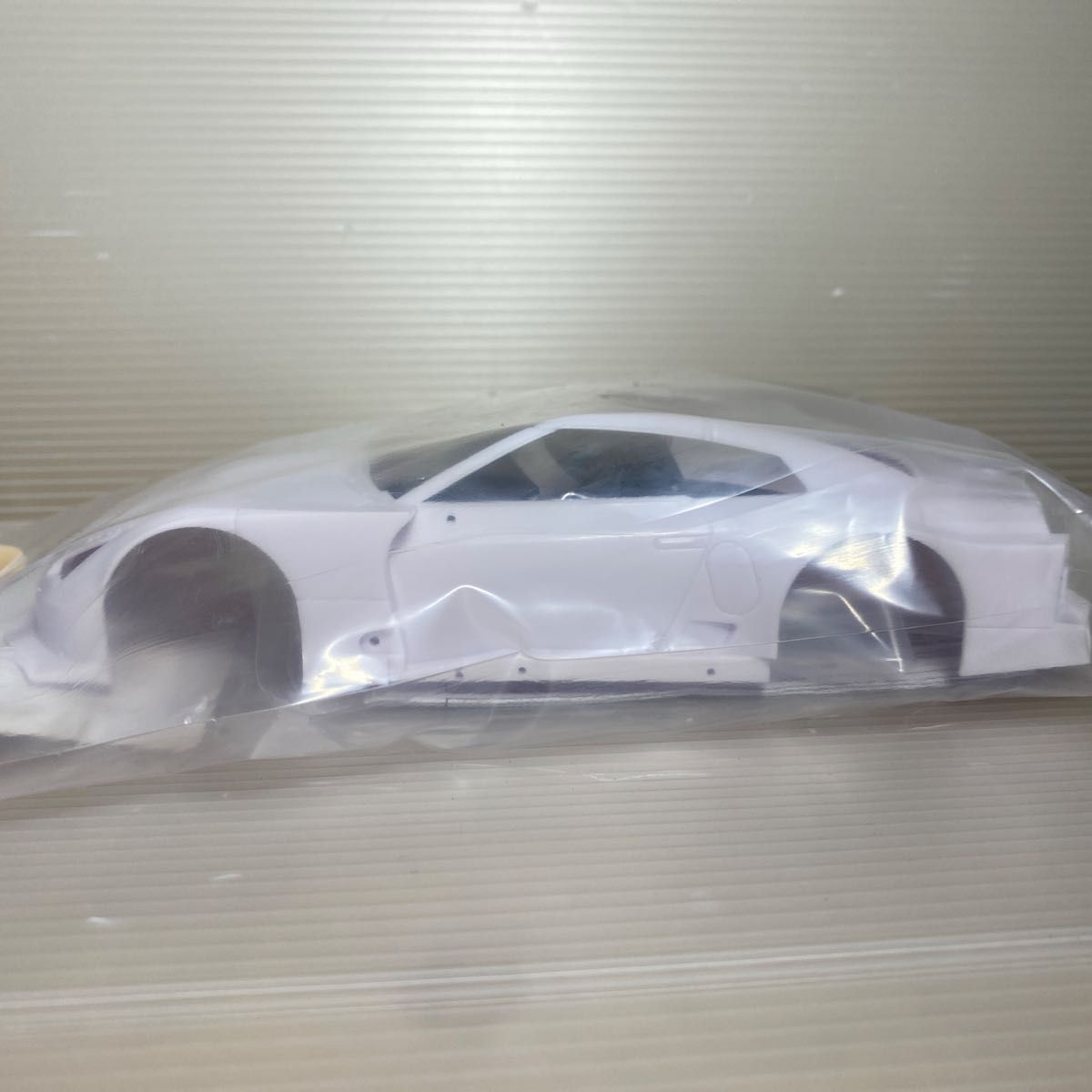 京商ミニッツMZN219 ニッサン GT-R GT500 2008 ホワイトボディセット ホイール付 ミニッツ用未塗装組立ボディ