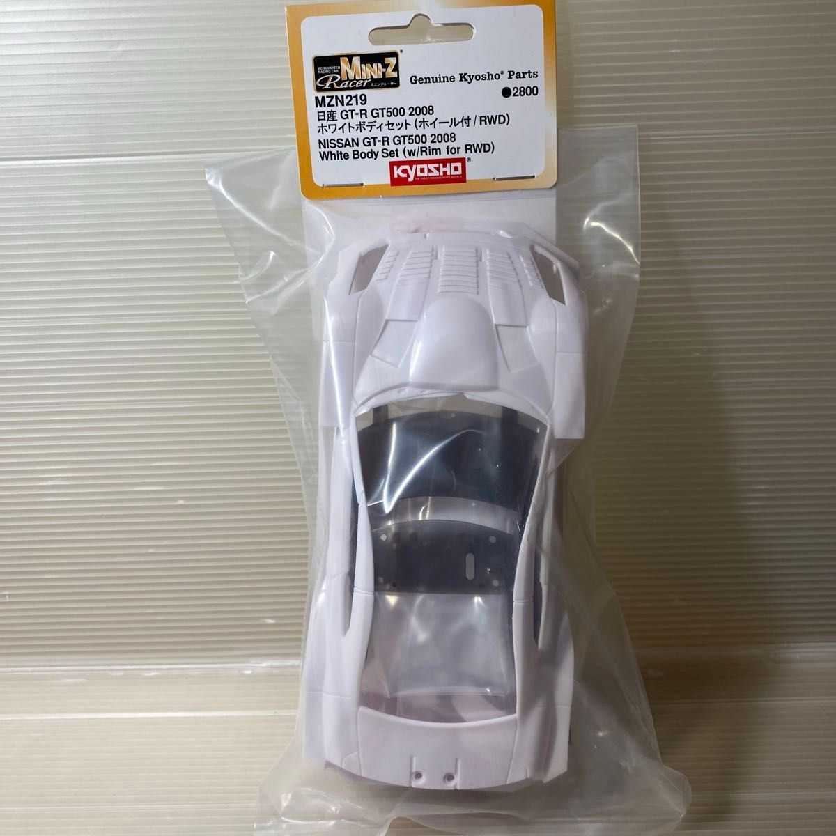 京商ミニッツMZN219 ニッサン GT-R GT500 2008 ホワイトボディ 京商ミニッツMZN219 ニッサン GT-R GT500 2008 ホワイトボディ