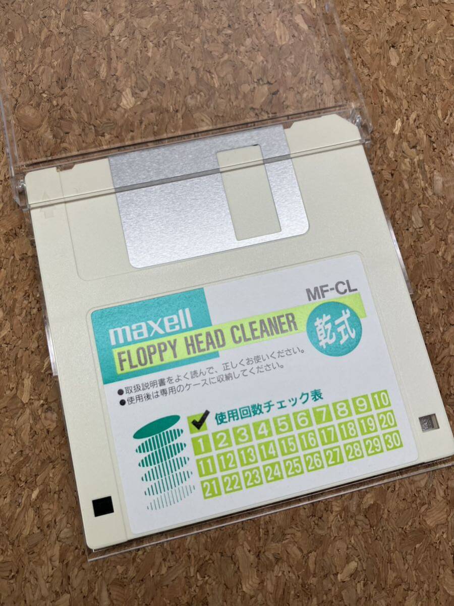 maxell dry floppy head cleaner MF-CL present condition 