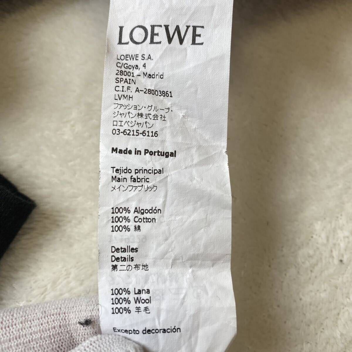 【極美品・名作】 LOEWE ロエベ Tシャツ ドードー ロゴ バックロゴ Tシャツ トップス カットソー JW アンダーソン メンズ XL ブラックの画像8