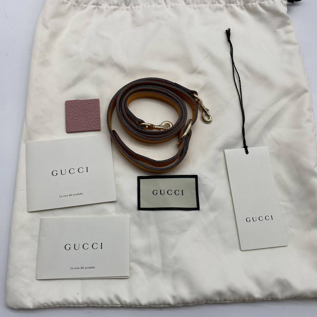 【現行・極美品】 付属品完品!! GUCCI グッチ 2way ハンドバッグ ショルダーバッグ バンブー ミニショッパー バイカラー ピンク オレンジ_画像4