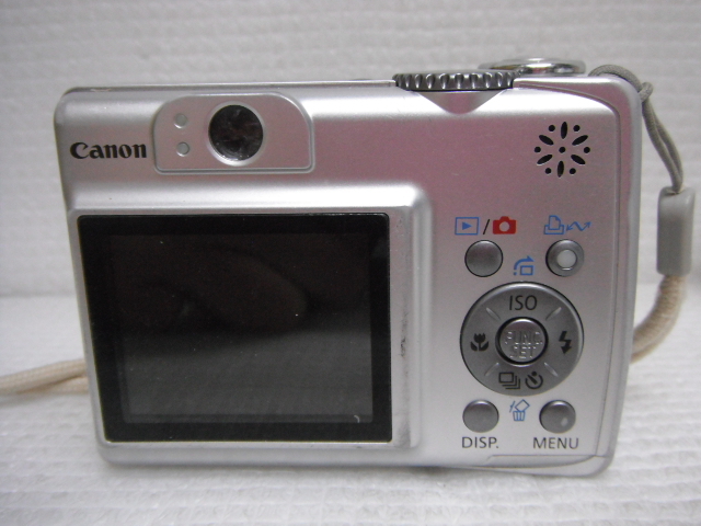 Canon キヤノン PowerShot A550 PC1230 デジカメ コンパクトデジタルカメラ シルバー 電池式 動作確認済 定形外郵便350円 B6-Aの画像4