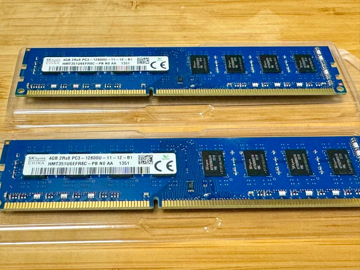 SK Hynix DDR3メモリ 8GB（4GBx2枚組）デスクトップ用