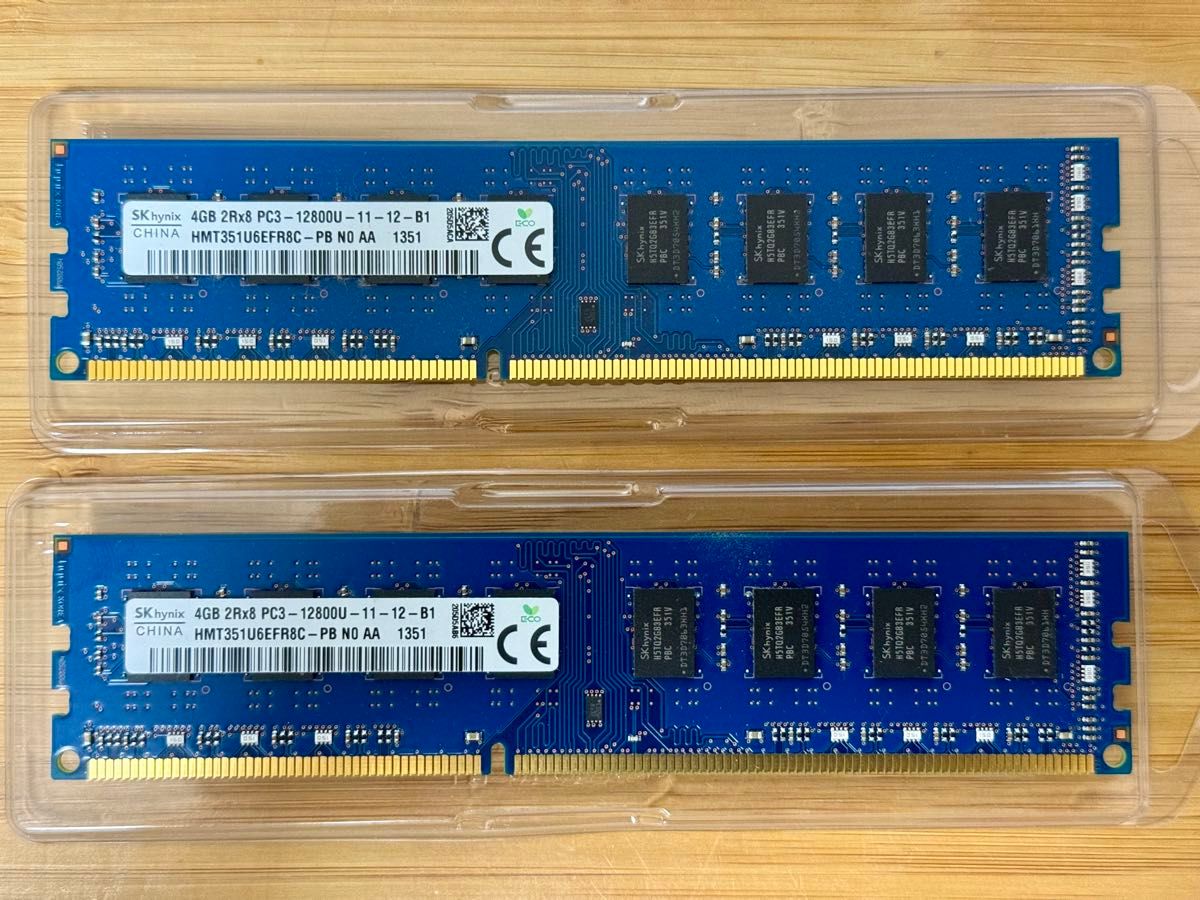 SK Hynix DDR3メモリ 8GB（4GBx2枚組）デスクトップ用