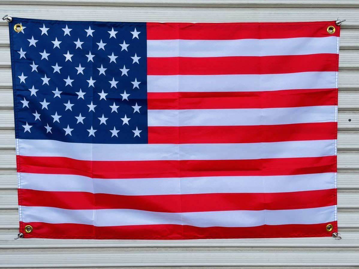 アメリカ フラッグ 国旗 バナー フラッグ USDM ローライダー アメ車トラック Nボックス ワゴン ホットロッド カスタム BA94_画像1