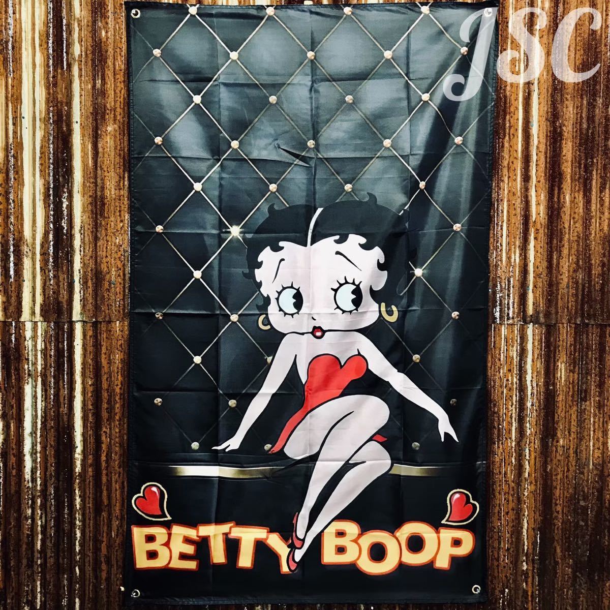 ベティ BETTY バナー 看板 フラッグ アメカジ 古着 アメリカン雑貨 レトロ アンティーク フィギュア ハーレー アメ車 ガレージ 世田谷 BC19_画像1