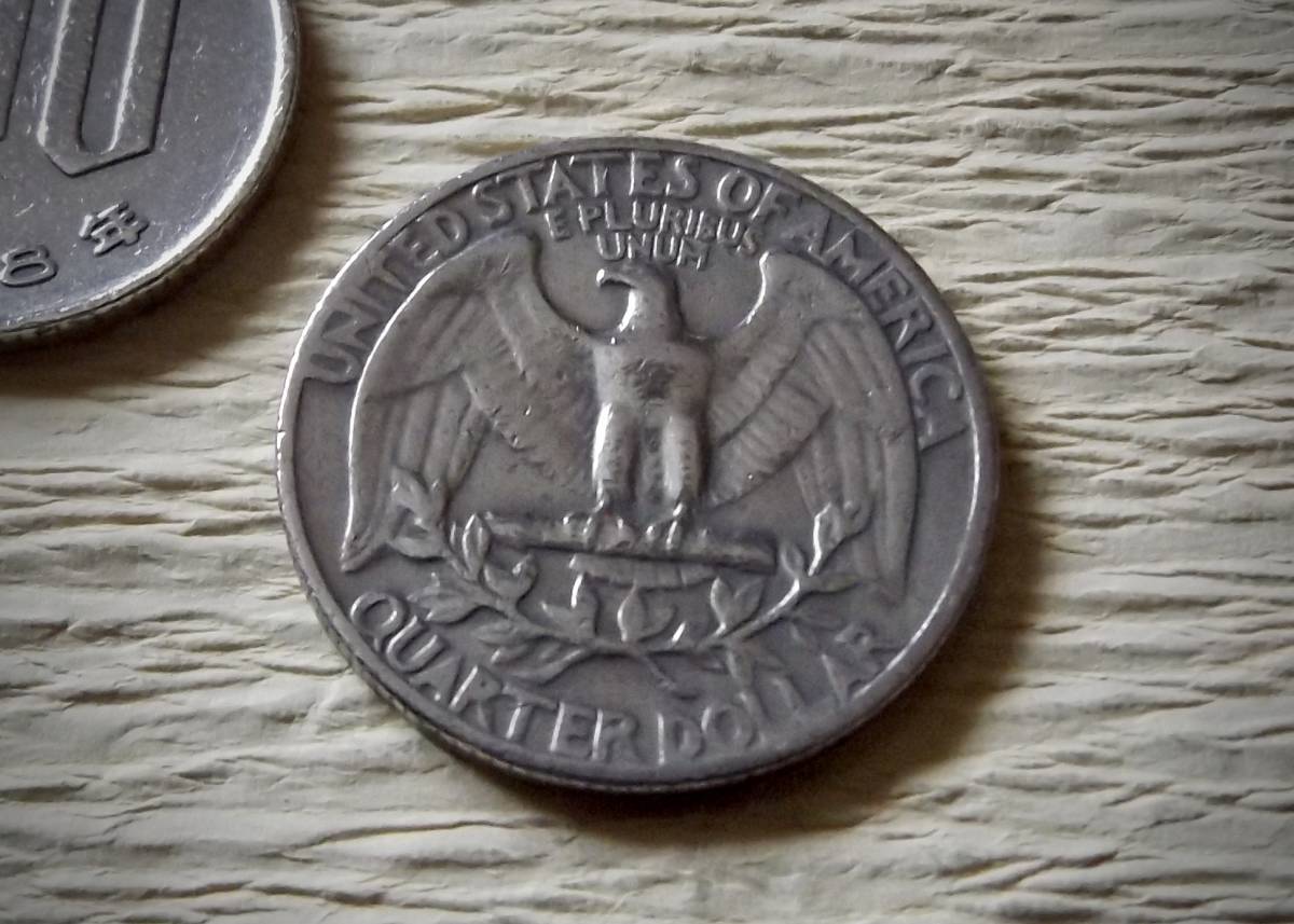 ヤフオク! - アメリカ合衆国 ワシントン25セントコイン 1967