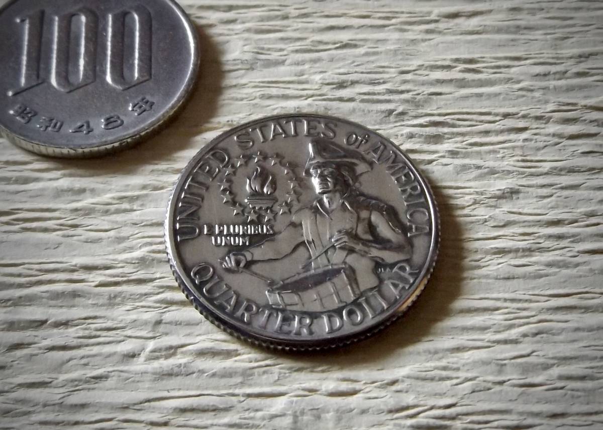 ヤフオク! - アメリカ合衆国 ワシントン25セントコイン 1776...