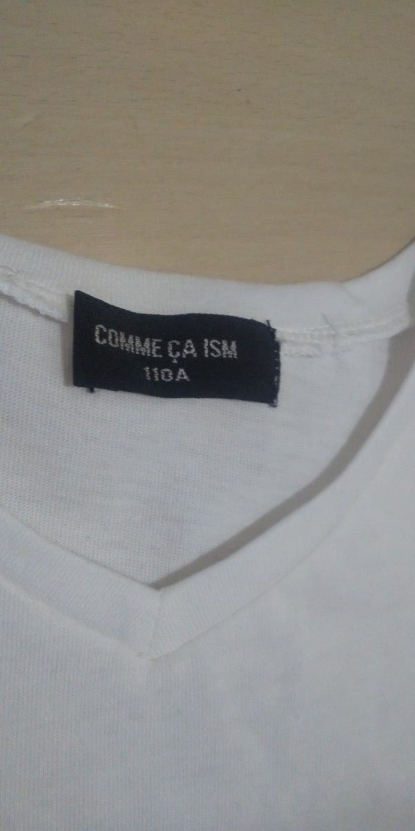 COMME CA ISM  Tシャツ 110サイズ  白