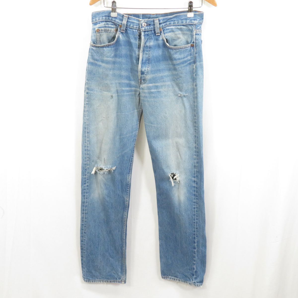 80s LEVI'S 501 デニムパンツ ジーンズ size33/リーバイス ヴィンテージ 古着 0503_画像2